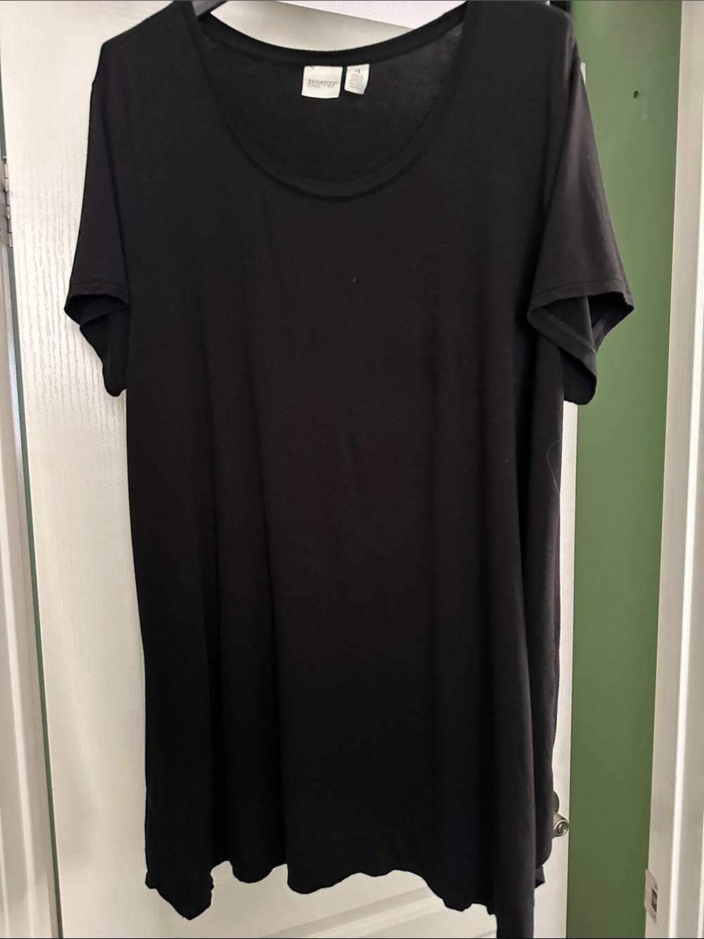 Zenergy by Chicos ; short sleeve, long tunic.